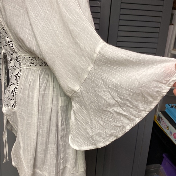 Love Tree White, Robe Kimono Cover Up - Small - Picture 6 of 12